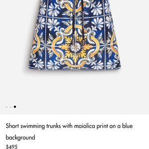 Dolce gabbana swim trunks short